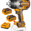 Llave de Impacto Inalámbrica 1350NM + 2 Baterías 5AH + Cargador