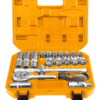 Set Llave Crique + 20 Dados Hexagonales ½”