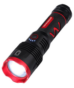 Linterna Táctica Recargable LED con Zoom Telescópico