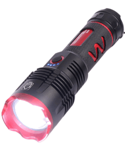 Linterna Táctica Recargable LED con Zoom Telescópico