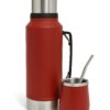 Termo Mate Rojo Acero Inoxidable 1L