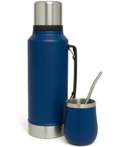 Termo Mate Azul Acero Inoxidable 1L