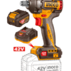 Llave de Impacto Inalámbrica 42V 460NM + Batería 2AH + Cargador Rápido