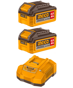 Set 2 Baterías de Litio 20V 4AH + Cargador Rápido