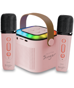 Parlante Karaoke con 2 Micrófonos Inalámbricos