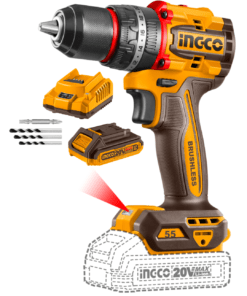 Taladro Atornillador Percutor de Impacto Inalámbrico 55NM 13mm + Batería 2AH + Cargador