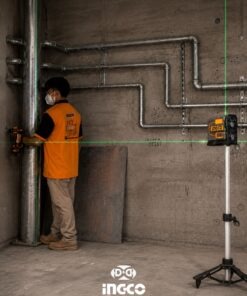 Combo 3 Herramientas: Taladro Percutor de Impacto 76NM + Nivel Láser Autonivelante + Medidor de Distancia Láser + 2 Baterías 2AH + Cargador