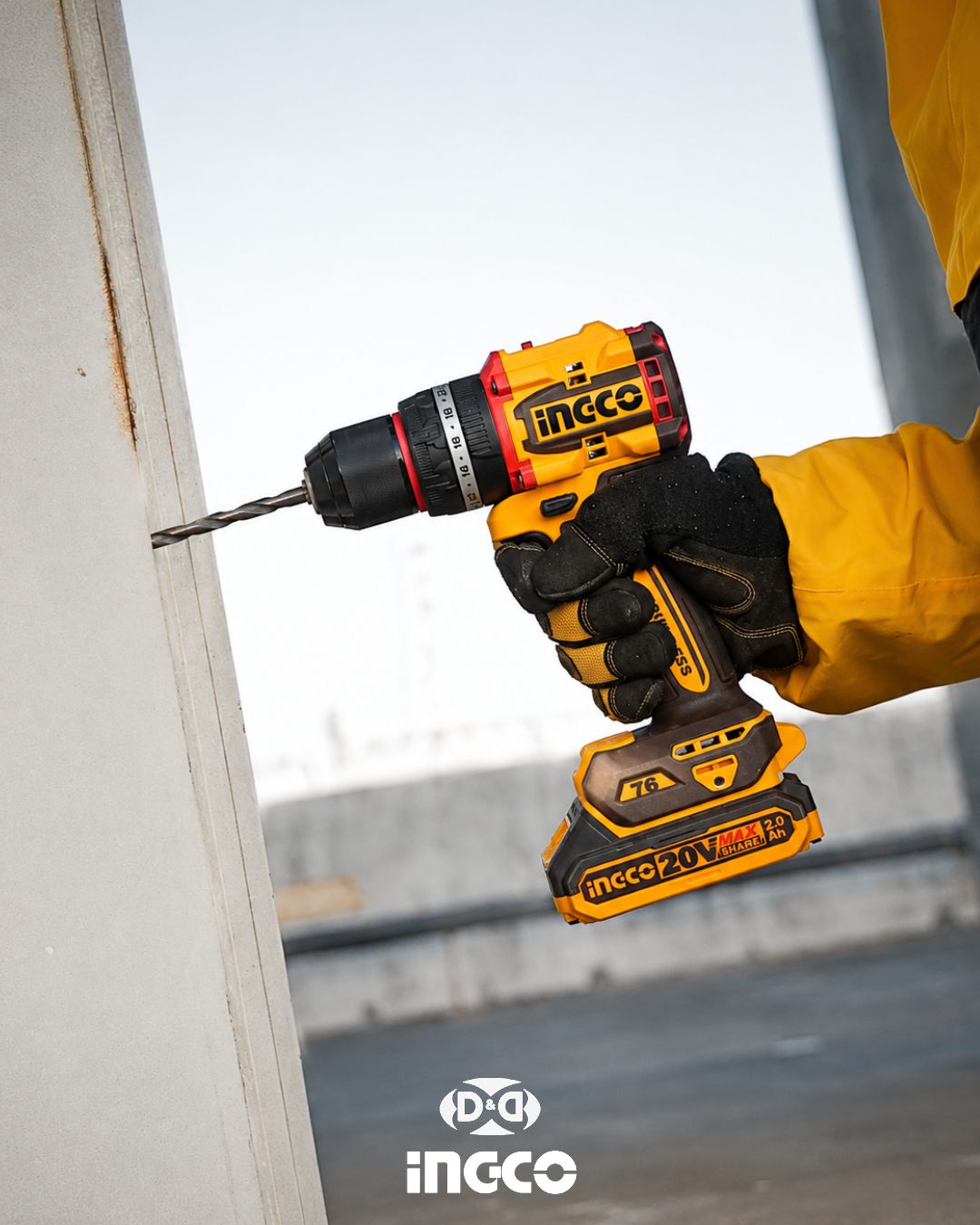 CIDLI20768 Taladro Atornillador Percutor de Impacto Inalámbrico 76NM 13mm + 2 Baterías 2AH + Cargador