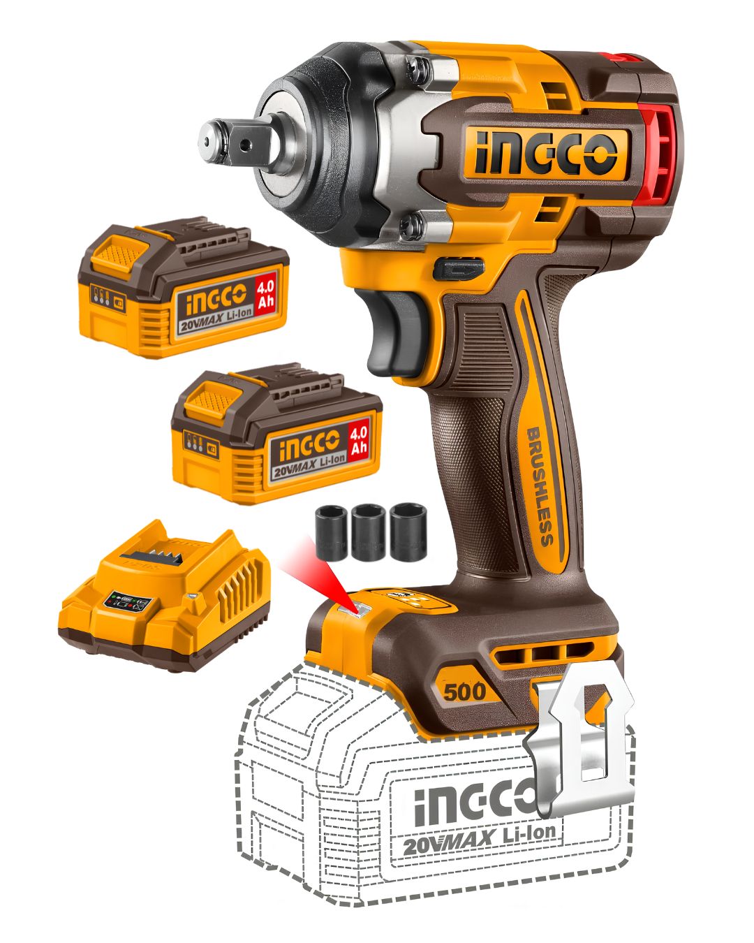 CIWLI2050 Llave de Impacto Inalámbrica 500NM