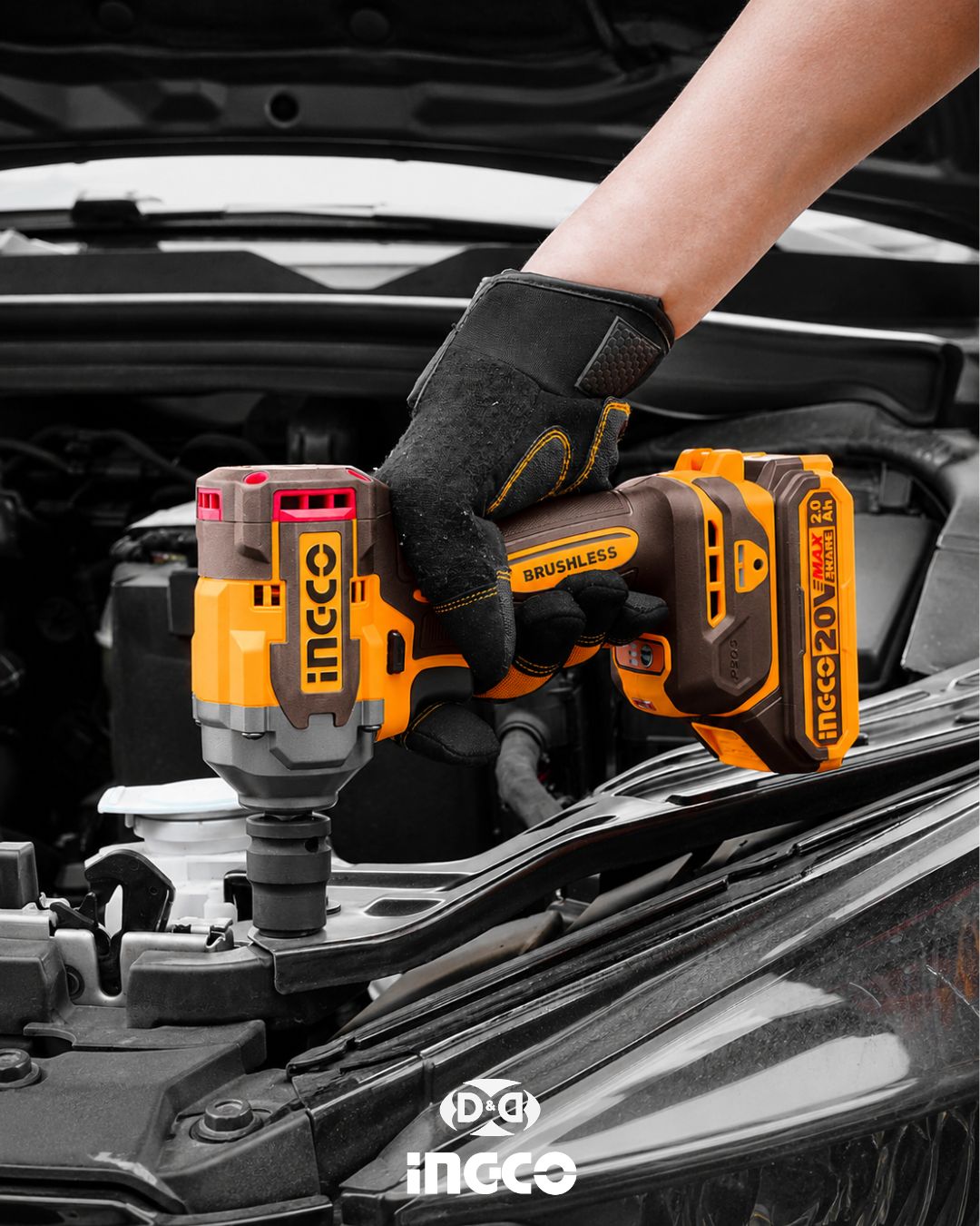 COSLI241291 Combo 3 Herramientas Inalámbricas: Taladro Percutor de Impacto 66NM + Llave de Impacto 400NM + Esmeril 1000W + 2 Baterías 4AH + Cargador