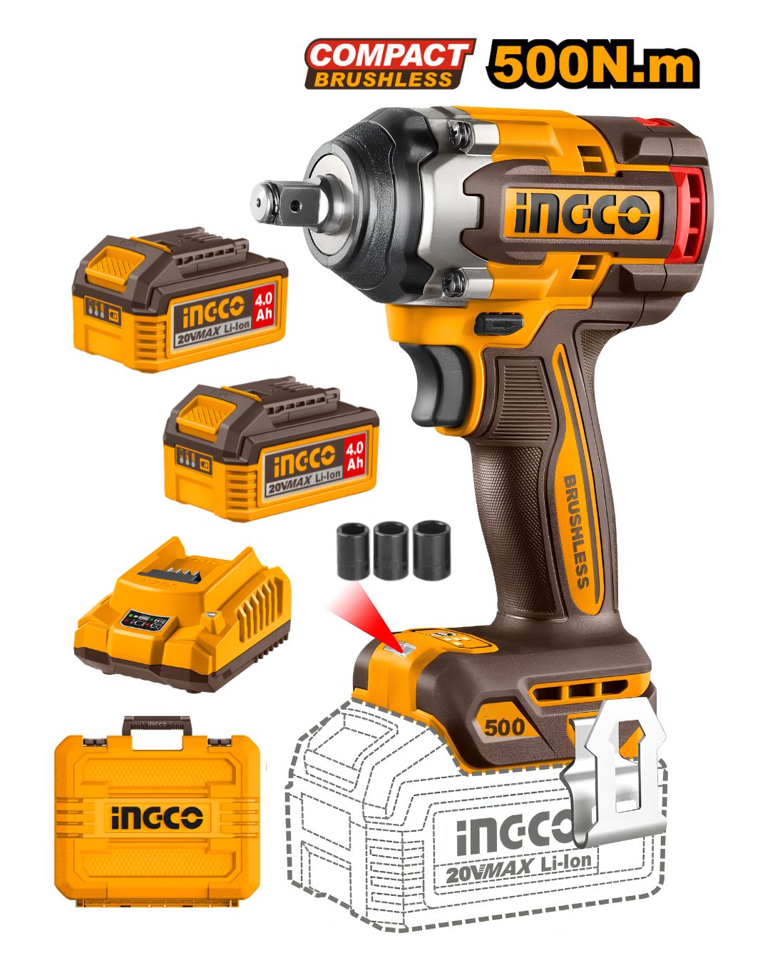 CIWLI2050 Llave de Impacto Inalámbrica 500NM