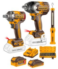 Combo 3 Herramientas Inalámbricas: Llave de Impacto 850NM + Llave de Impacto 400NM + Linterna + Baterías 2AH & 4AH + Cargador