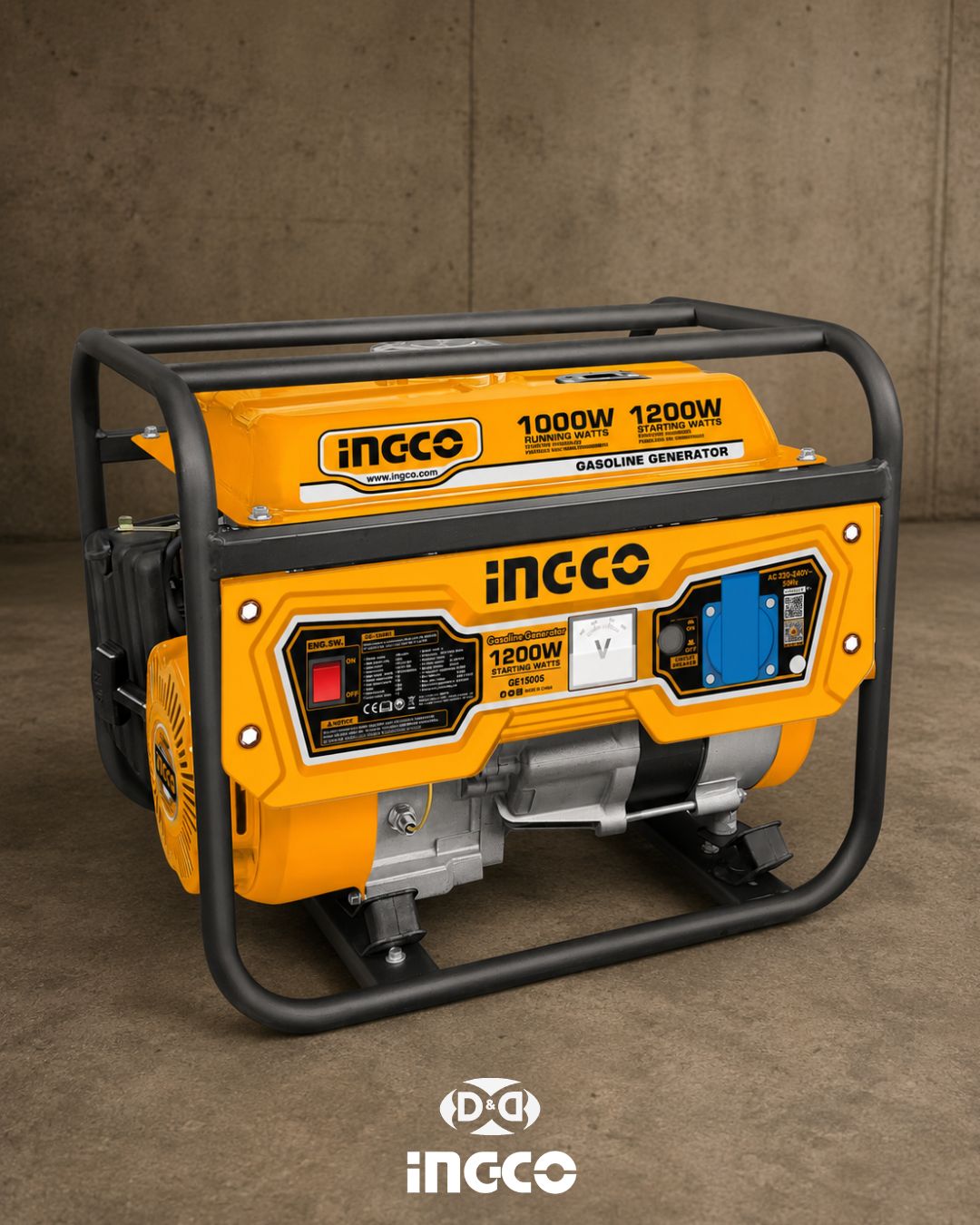 GE15005 Generador a Gasolina 1.2 KW Monofásico