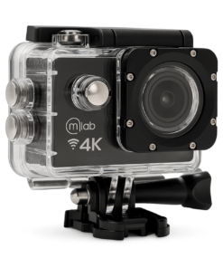Cámara Deportiva 4K Recargable Sumergible con Wi-Fi