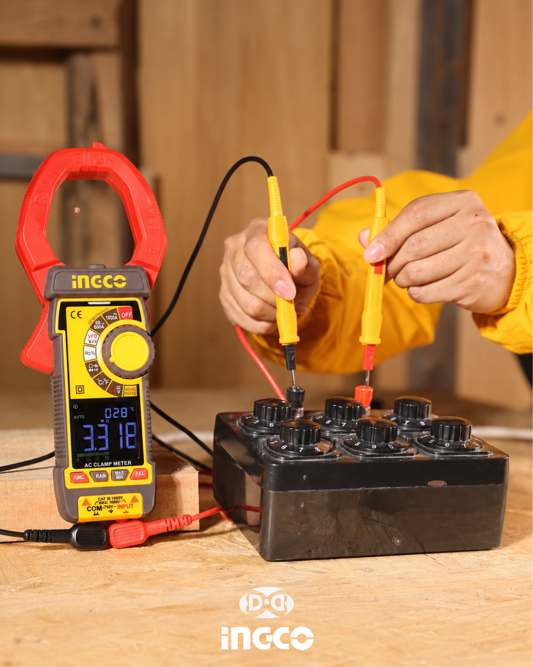 COS24069 Set Tester Pinza Amperimétrica, Multímetro Digital & Detector de Voltaje