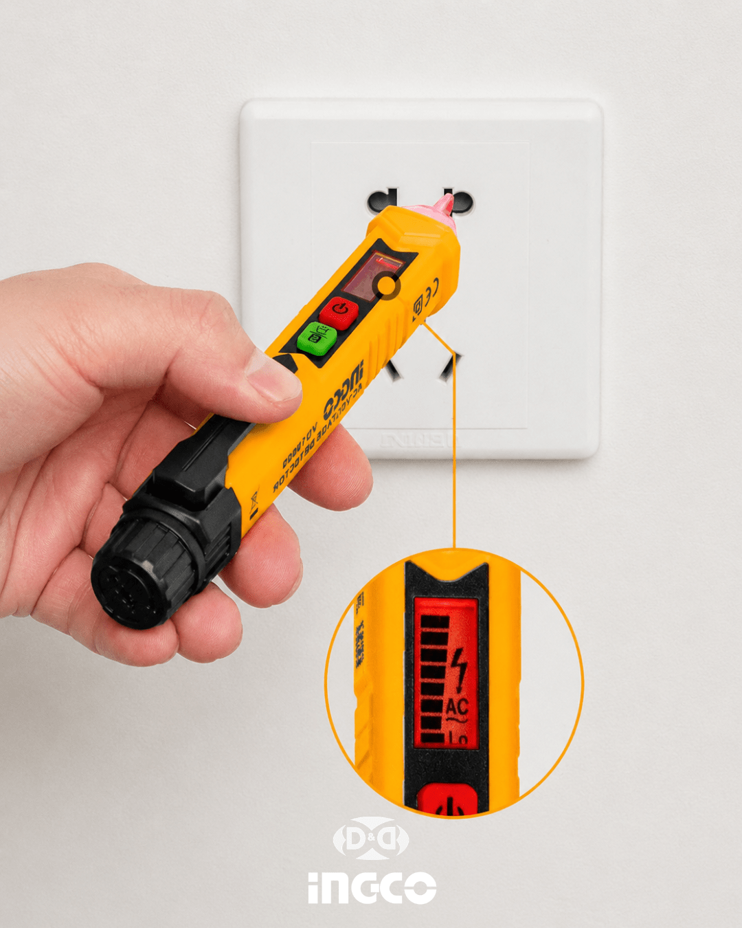 COS24069 Set Tester Pinza Amperimétrica, Multímetro Digital & Detector de Voltaje