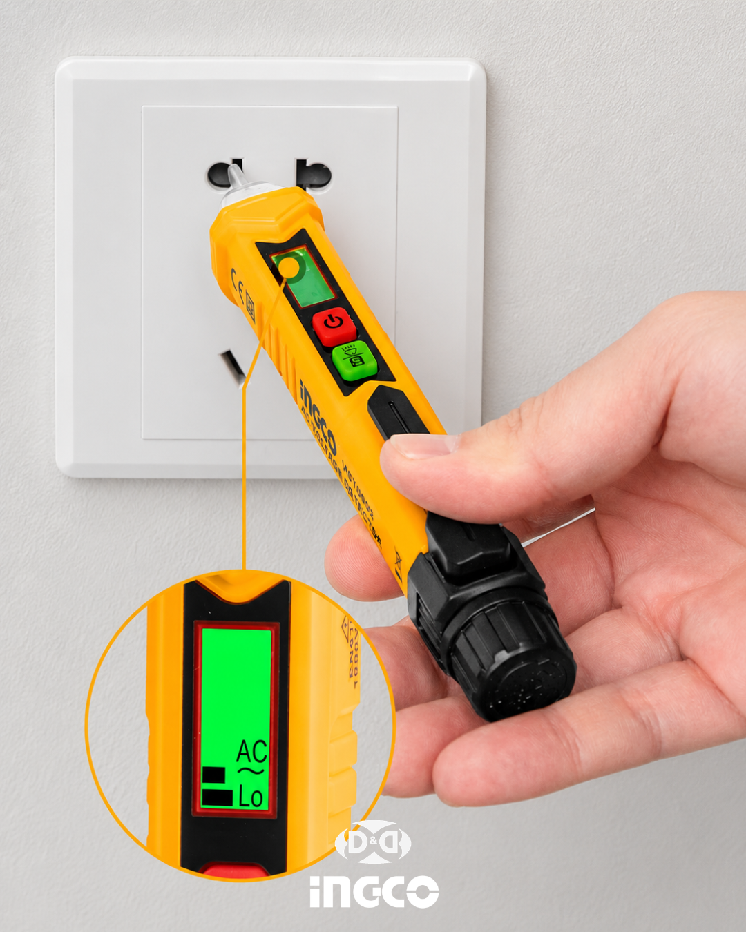 COS24069 Set Tester Pinza Amperimétrica, Multímetro Digital & Detector de Voltaje