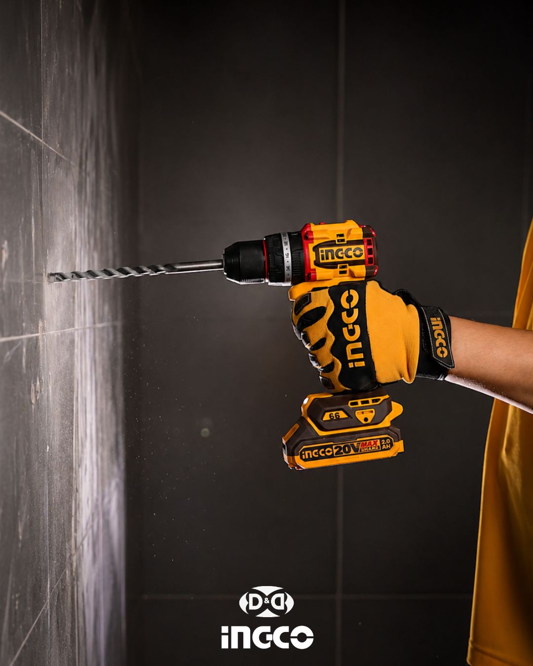 CKLI20256 Combo 2 Herramientas Inalámbricas: Taladro Percutor de Impacto 66NM + Esmeril 1200W + 2 Baterías 4AH + Cargador Rápido
