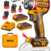 Taladro Atornillador Multicabezal 4 en 1 Inalámbrico 66NM + 2 Baterías 2AH + Cargador