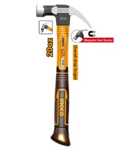 Martillo de Uña 560g con Mango de Fibra de Vidrio